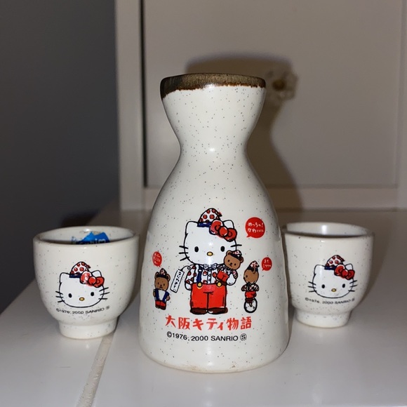 Sanrio Accents Hello Kitty Sake Set Poshmark
